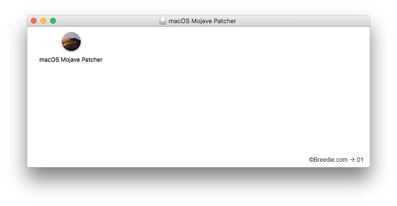 macOS Mojave Patcher installer.