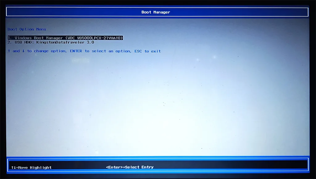 Shortcut BIOS Boot Manager Acer.