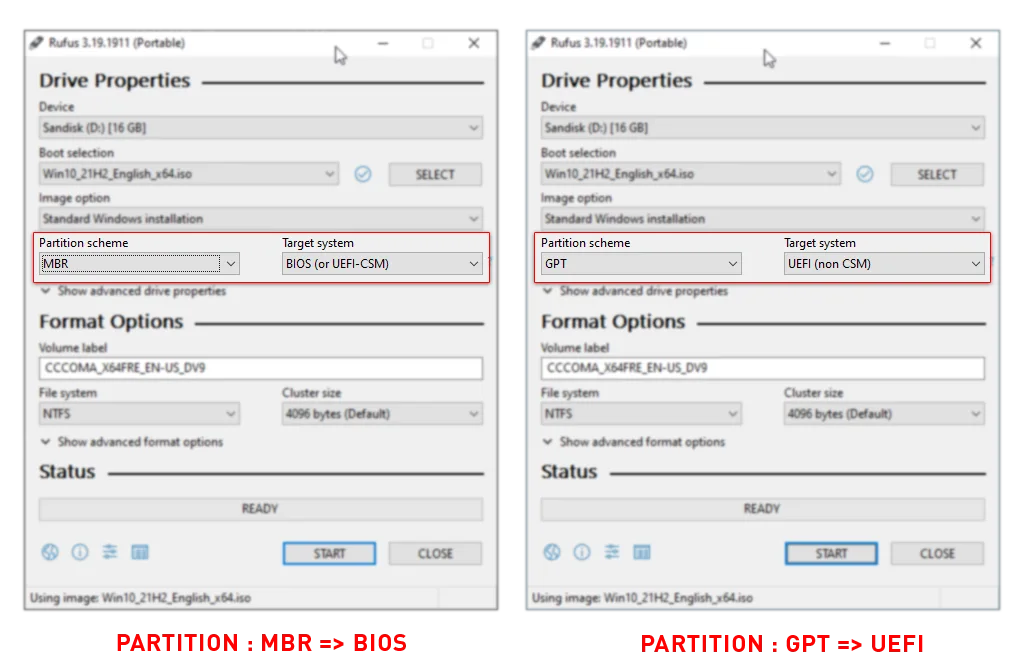Rufus USB Bootable.